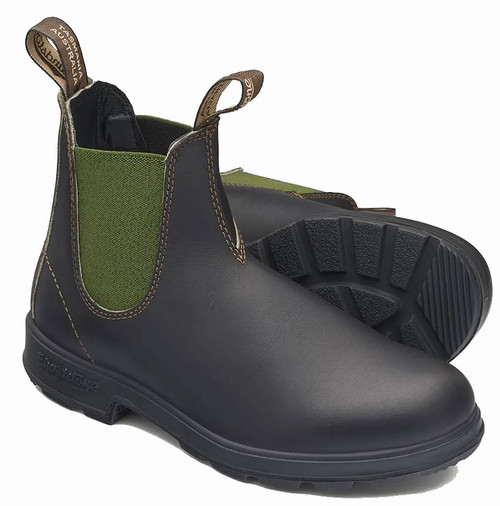 Blundstone 519 WOMEN'S ORIGINALS Chelsea Boots Stout Brown Olive Outsole
