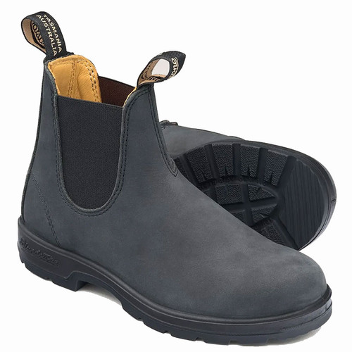 Blundstone 587 Men's CLASSICS Chelsea Boots Rustic Black Outsole