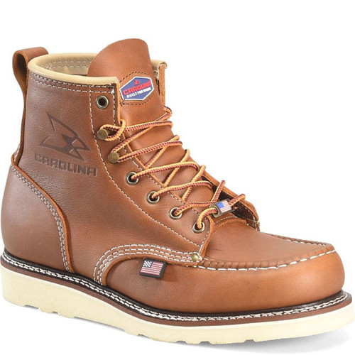 Carolina CA7003 USA AMP 6" Soft Moc Toe Non-Insulated Work Boots 