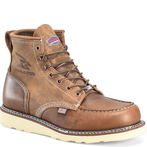 Carolina CA7068 USA UNION MADE AMP 6" ROUGHOUT Soft Toe Non-Insulated Work Boots