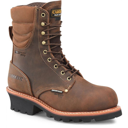 Carolina CA9834 HEMLOCK Composite Toe 400g Insulated Logger Boots