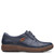 Clarks 26167482 MAGNOLIA ZIP Navy Leather Shoes Side View