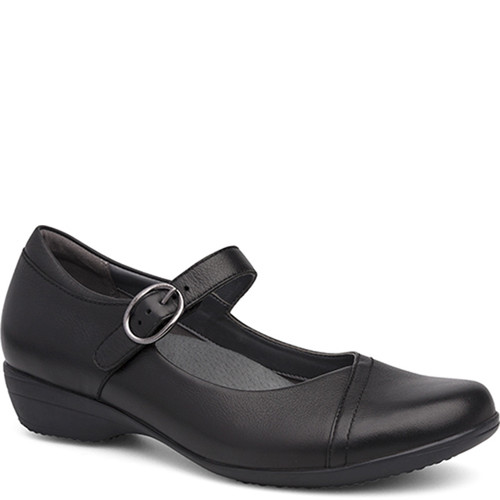 Dansko Fawna Black Milled Nappa Shoes