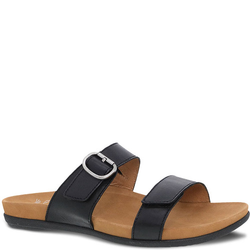 Dansko JUSTINE Black Calf Sandals