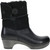 Dansko LILLITH Black Waxy Milled Shearling Boots Right View