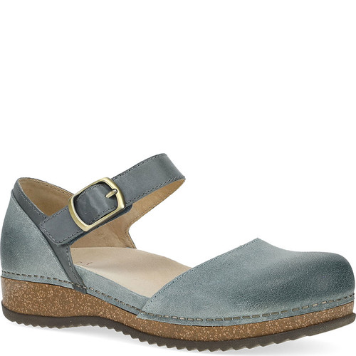 Dansko MAE Denim Burnished Suede Mary Janes