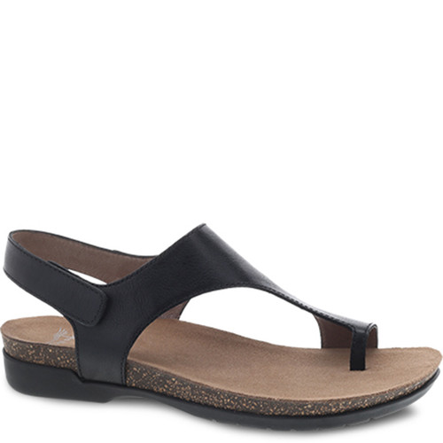 Dansko REECE Black Waxy Sandals