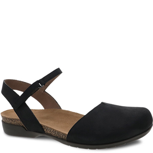 Dansko ROWAN Black Nubuck Mary Jane 