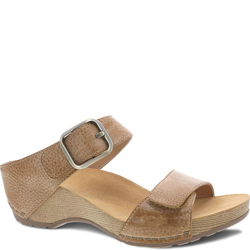 Dansko TANYA Tan Milled Burnished Sandals