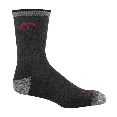 Darn Tough USA Made Black Micro Crew Cushion Socks