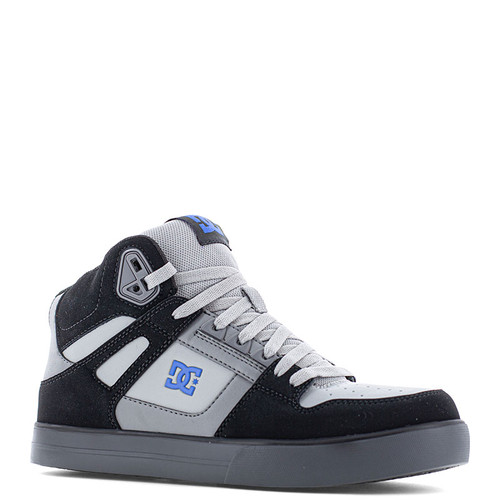 DC Work Crew DC60205 PUREWORK Hi-Top Work Shoes Black Grey and Blue