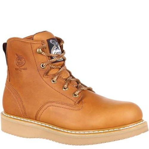 Georgia G6342 FARM & RANCH Steel Toe Non-Insulated Wedge Work Boots