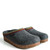 Haflinger 711053 ZIGZAG Women's Grey Felt Wool Clogs 