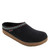 Haflinger 711001 GRIZZLY Unisex Franzl Black Wool Clogs with Alpine Trim