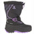Kamik Kids' NF8420 SNOWFALL P 2 Black Purple Winter Boots
