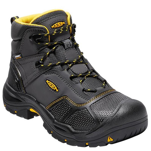 Keen Utility 1017828 USA LOGANDALE Black Steel Toe Non-Insulated Waterproof Work Boots