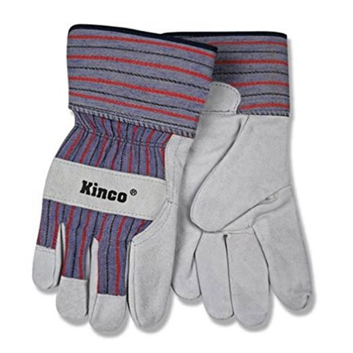Kinco 1500 SUEDE COWHIDE PALM Safety Cuff Work Gloves