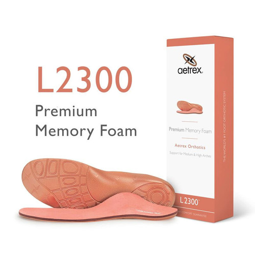 Aetrex L2300W Women's PREMIUM MEMORY FOAM Orthotics - Insoles for Extra Comfort