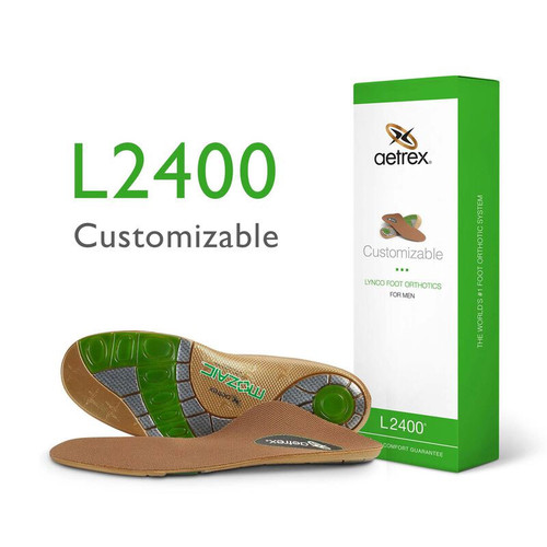 Aetrex L2400M Men's CUSTOMIZABLE Orthotics - Insoles for Personalized Comfort