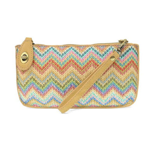 Joy Susan STRAW MINI Crossbody Wristlet Pastel 