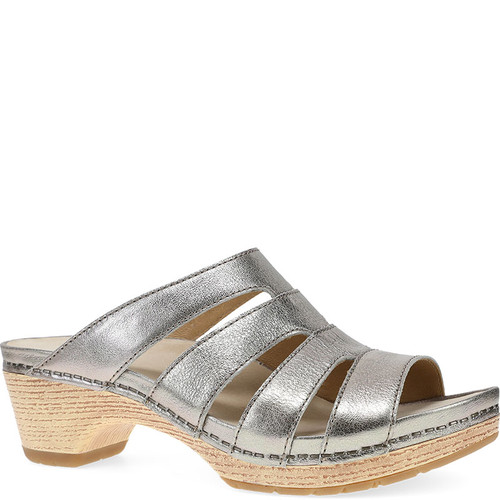 Dansko LYNDI Platino Metallic Sandals