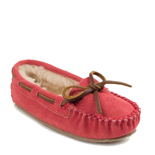 Minnetonka 4815 Kids' CASSIE Hot Pink Moccasin Slippers