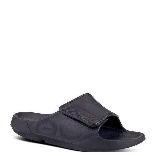 Oofos 1550 Men's OOAHH SPORT FLEX Sandals Matte Black