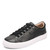 Taos PLIM SOUL LUX Leather Sneakers Black Front View