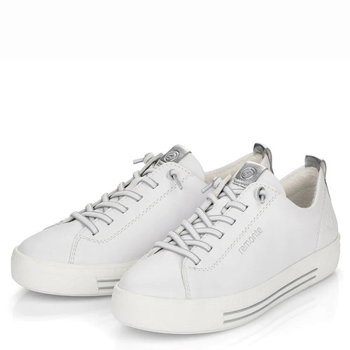 Remonte D0913 ALINA White Leather Casual Sneakers
