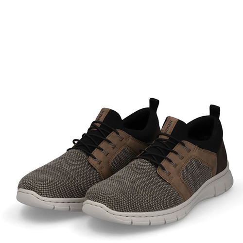 Rieker Men's TIMO Walking Shoes Fango Schwarz Schoko