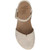 Dansko ROWAN Beige Sparkle Suede Mary Janes Top View