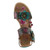 Spring Step Shoes L'ARTISTE SALIRA Sandals Turquoise Multi Top View