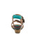 Spring Step Shoes L'ARTISTE SALIRA Sandals Turquoise Multi Back View