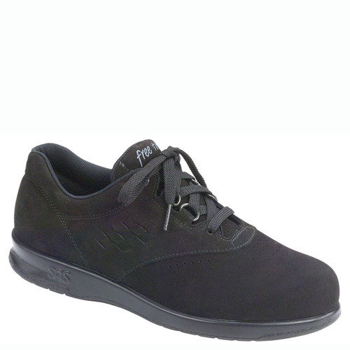 SAS FREE TIME Charcoal Nubuck Walking Sneakers
