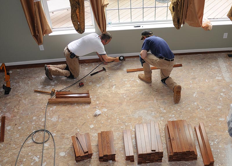Flooring Installation Work is hard on the toes of Steel Toe boots Flooring Installation Work is hard on the toes of Steel Toe boots