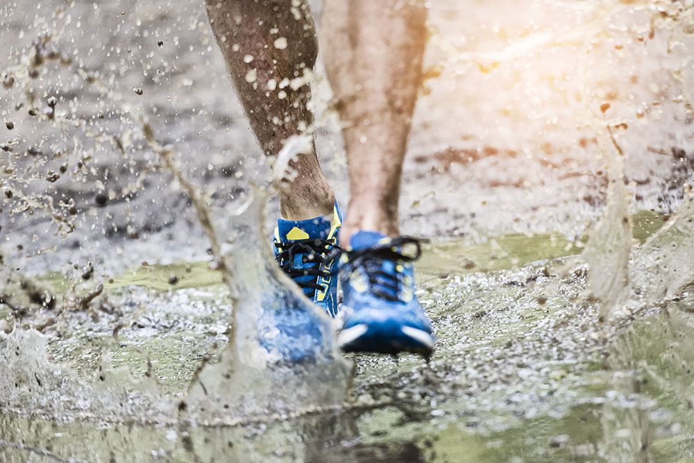 Your Trail Running shoes should be waterproofed.
