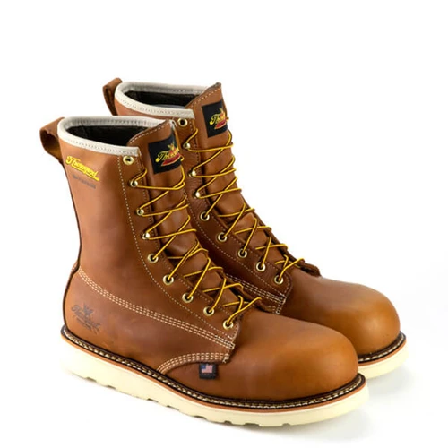Thorogood 804-4210 USA AMERICAN HERITAGE 8" TOBACCO Composite Toe Non-Insulated Wedge Work Boots*
