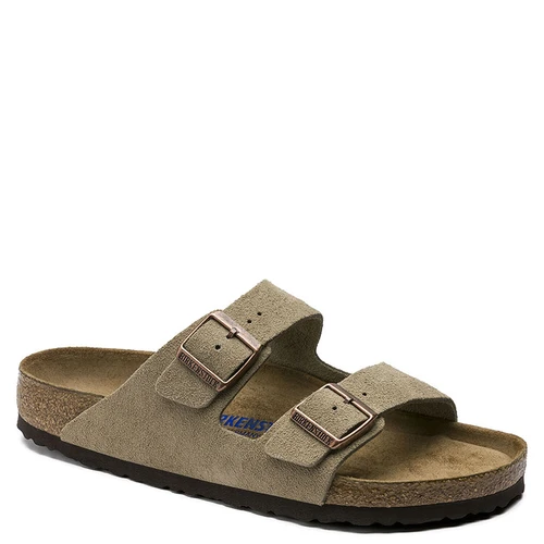 Birkenstock 951301 Women's ARIZONA SOFT FOOTBED Taupe Suede Sandals