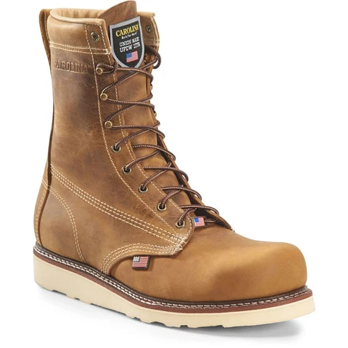 Carolina CA7505 USA UNION MADE AMP 8" Steel Toe Non-Insulated Work Boots