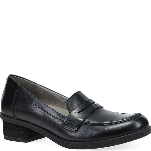 Dansko DANICA Black Waterproof Burnished Loafers