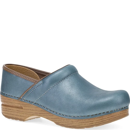 Dansko Blue Metallic Professional Clogs
